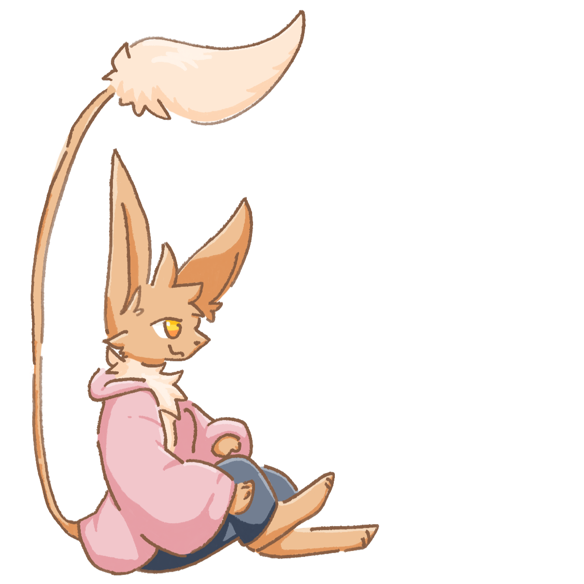 Doudou sitting just above the footer